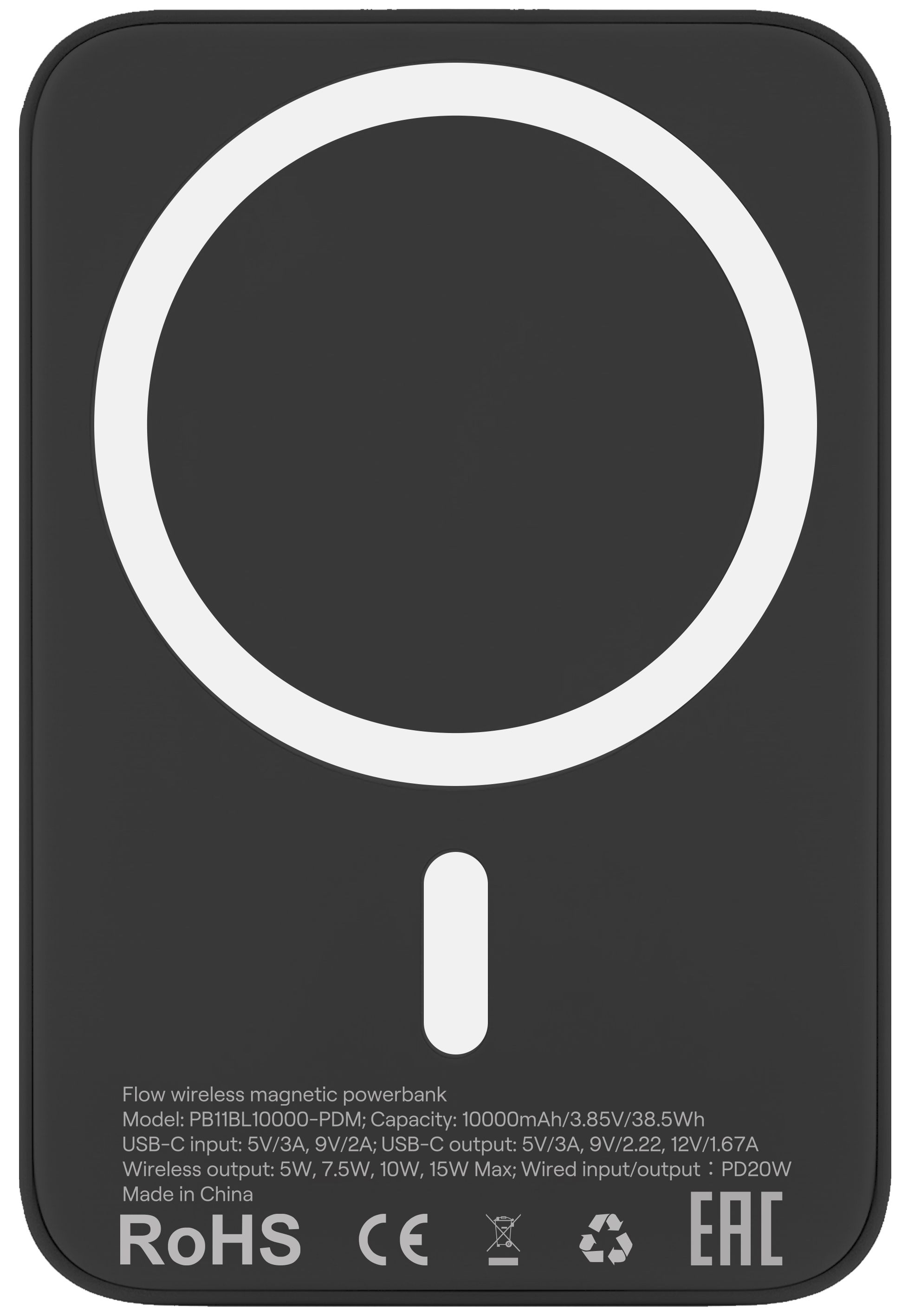 Внешний аккумулятор uBear Flow MagSafe, 10000 мАч, черный, Внешний аккумулятор Flow MagSafe, 10000 мАч, черный
Внешний аккумулятор uBear Flow MagSafe, 10000 мАч, черный, Внешний аккумулятор Flow MagSafe, 10000 мАч, черный