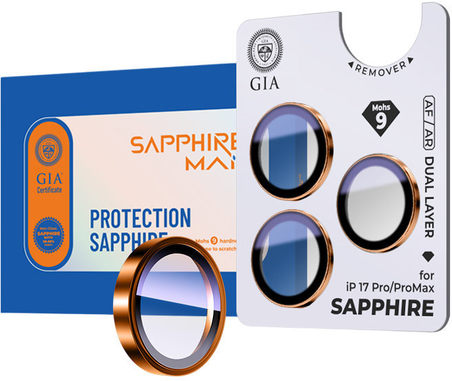 Сапфировая защита SAPPHIREMAN для линз камеры iPhone 17 Pro/Pro Max, оранжевый, Сапфировая защита для линз камеры iPhone 17 Pro/Pro Max, оранжевый
Сапфировая защита SAPPHIREMAN для линз камеры iPhone 17 Pro/Pro Max, оранжевый, Сапфировая защита для линз камеры iPhone 17 Pro/Pro Max, оранжевый