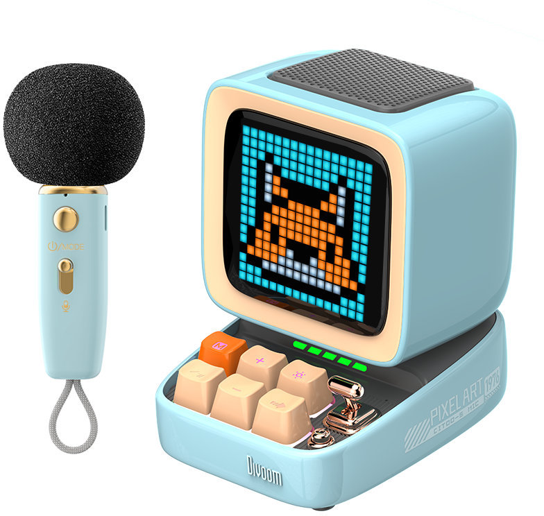 Акустика портативная Divoom Ditoo-5M + микрофон, голубой, Акустика портативная Ditoo-5M + микрофон, голубой
Акустика портативная Divoom Ditoo-5M + микрофон, голубой, Акустика портативная Ditoo-5M + микрофон, голубой