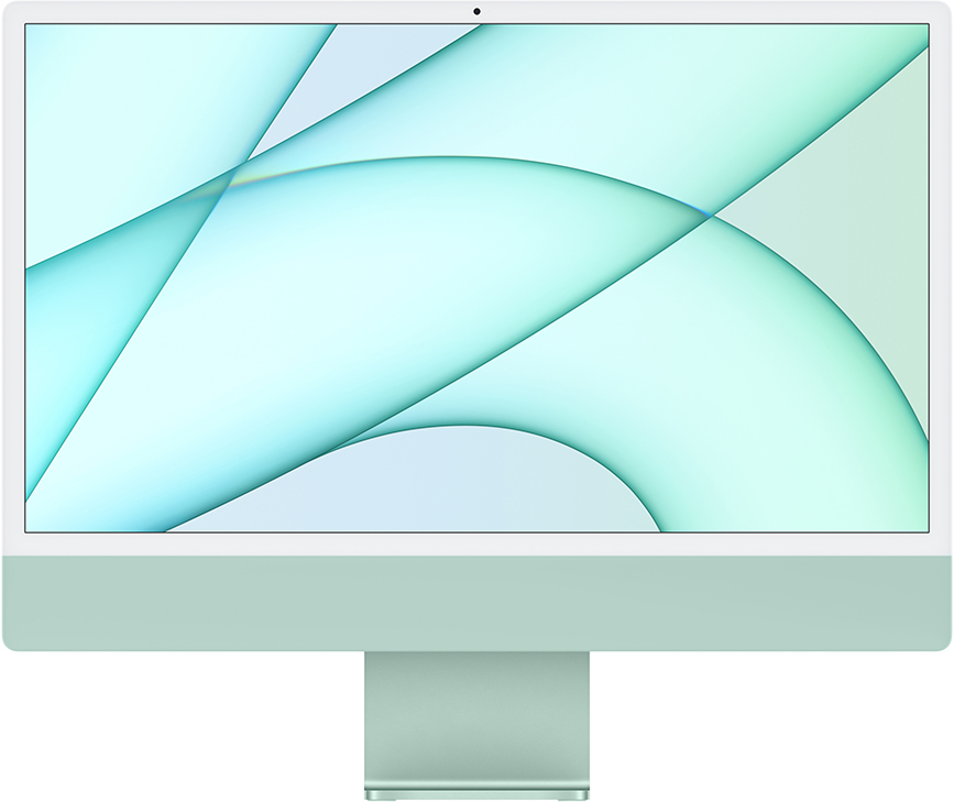 iMac 24" Retina 4,5K, (M1 8C CPU, 7C GPU), 8 ГБ, 256 ГБ SSD, зеленый