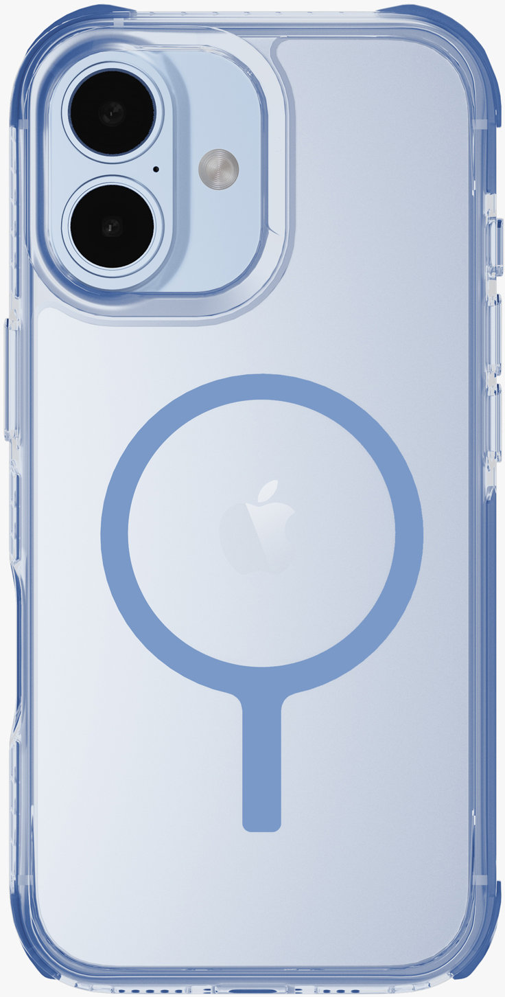 

Чехол Uniq Combat Carbon MagSafe для iPhone 17, голубой, Чехол Combat Carbon MagSafe для iPhone 17, голубой