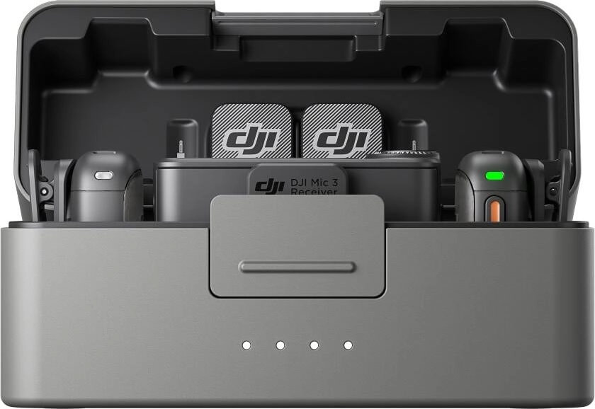 

Микрофон DJI Mic 3 (2TX + 1RX + Charging Case), серый, Микрофон Mic 3 (2TX + 1RX + Charging Case), серый