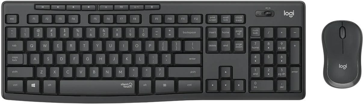 Бренд Беспроводной комплект клавиатура и мышь Logitech MK295, черный