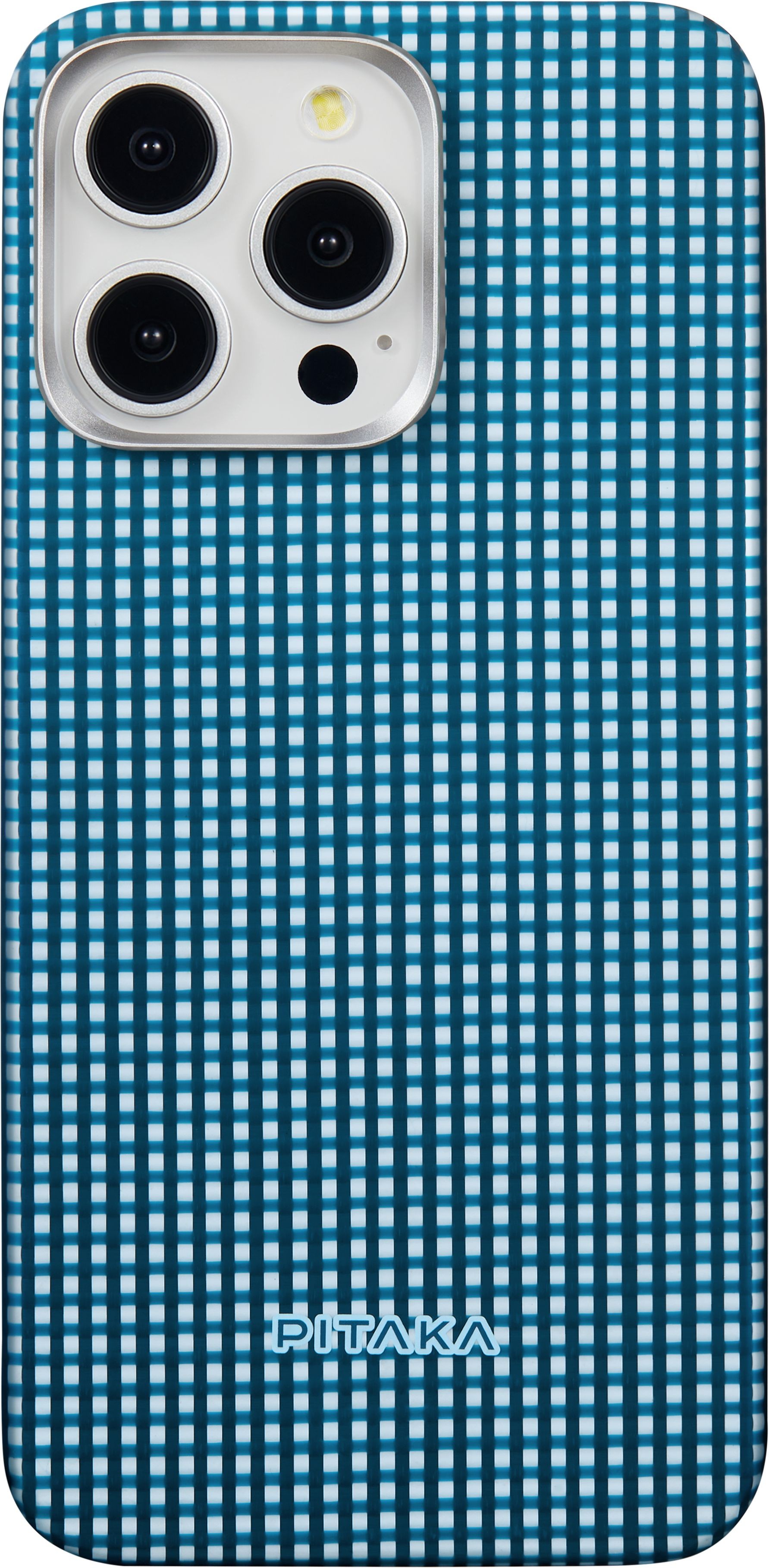 

Чехол Pitaka Ice Sea MagEZ Case 5 для iPhone 15 Pro Max, кевлар, синий, Чехол Ice Sea MagEZ Case 5 для iPhone 15 Pro Max, кевлар, синий