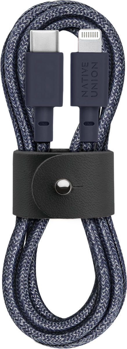 Бренд Кабель Native Union Belt Cable USB-С - Lightning, 1,2м, индиго