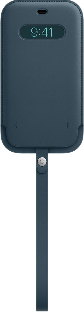 Чехол-конверт MagSafe для iPhone 12 Pro Max, кожа, «балтийский синий»