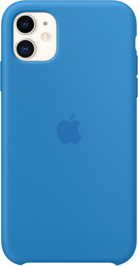 Чехол для iPhone 11, силикон «синяя волна»