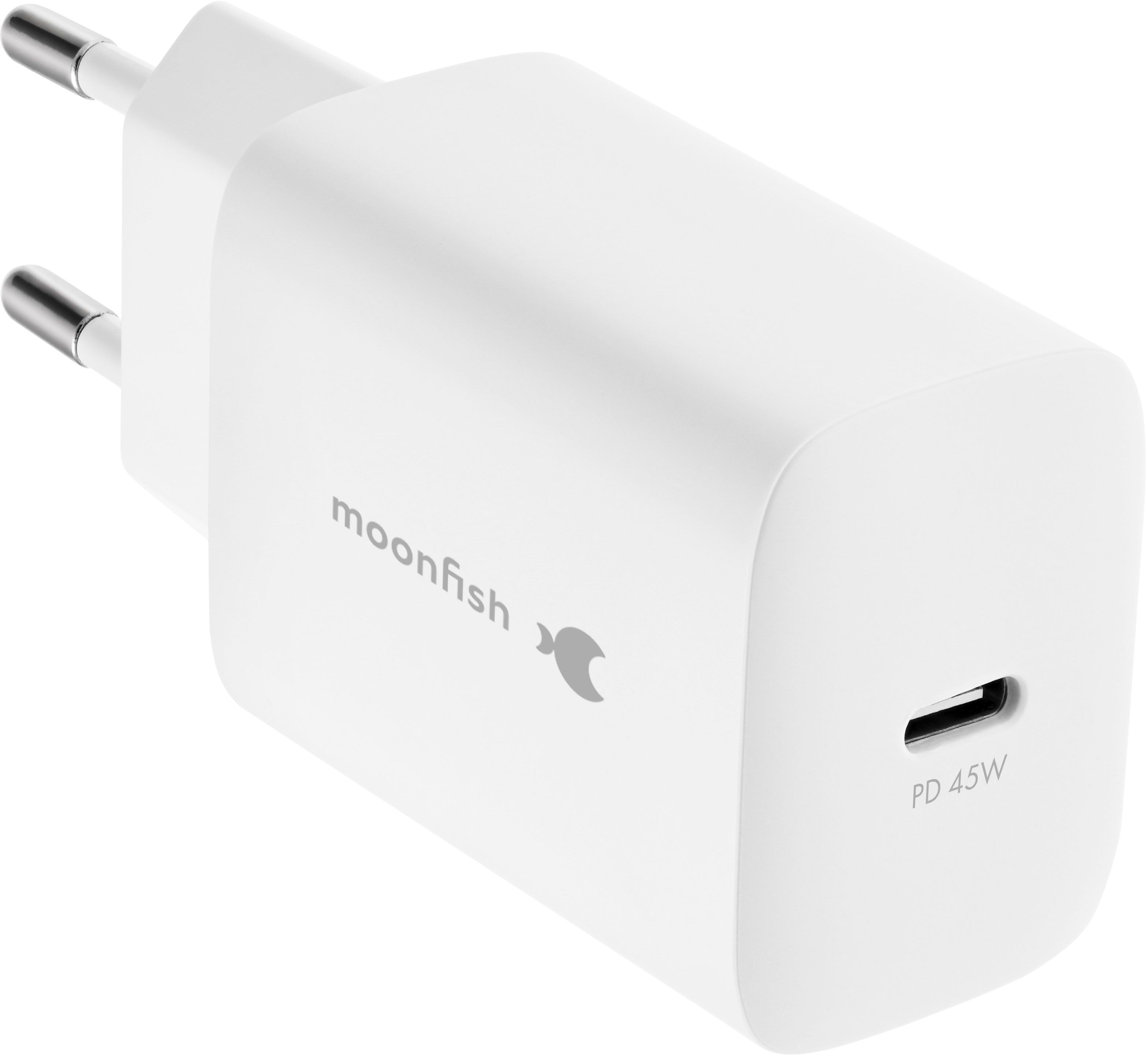 Сетевое зарядное устройство moonfish USB-C, 45Вт, белый