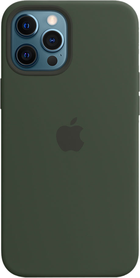 Чехол MagSafe для iPhone 12 Pro Max, силикон, «кипрский зелёный»