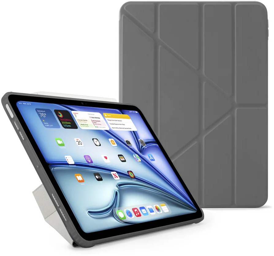 Pipetto Чехол для iPad Air 11 (2024) Origami No1 Case, серый