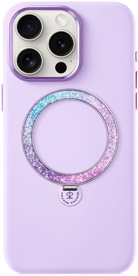 PYNANA Чехол Dancing Circle Series MagSafe для iPhone 16 Pro, фиолетовый