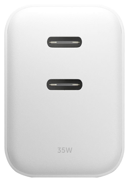 Сетевое зарядное устройство Native Union Fast GaN Charger 2 USB-C, PD, 35 Вт, белый Фото-3
