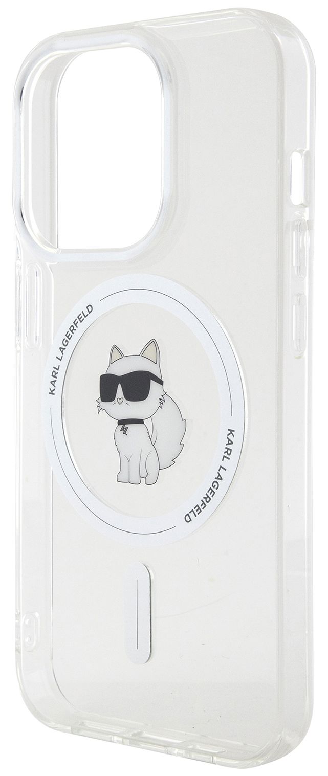 Бренд Чехол Karl Lagerfeld NFT Choupette для iPhone 15 Pro MagSafe, прозрачный