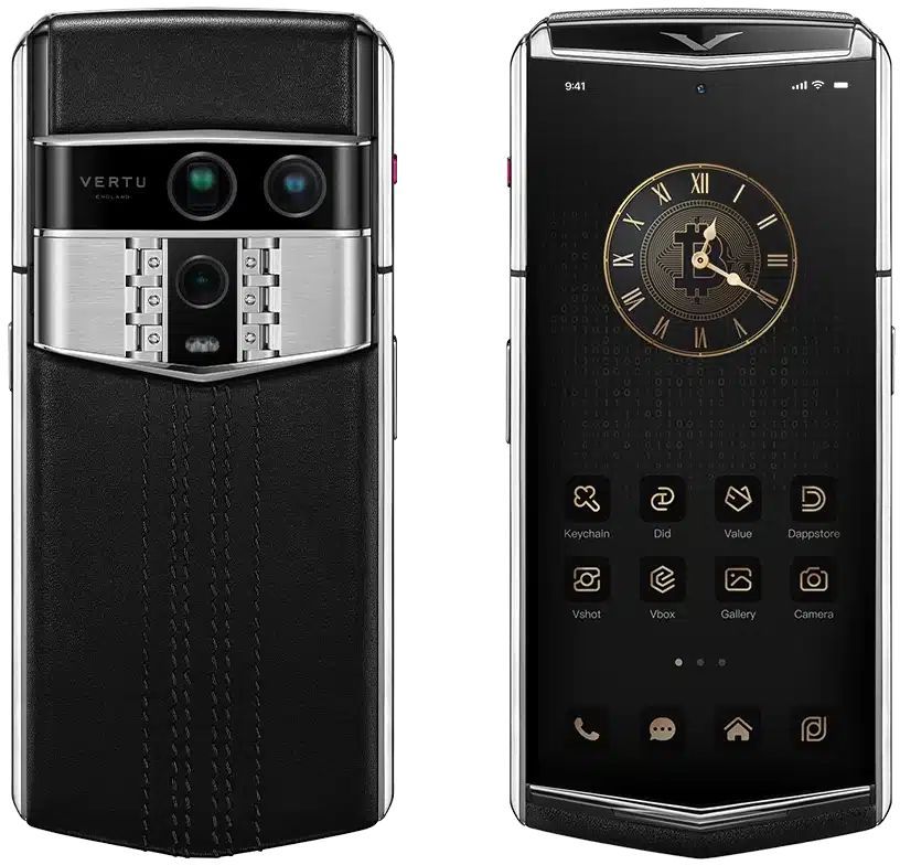 Смартфон VERTU Agent Q-Silver Regular Set Quilted Stitch, 1 ТБ, Black