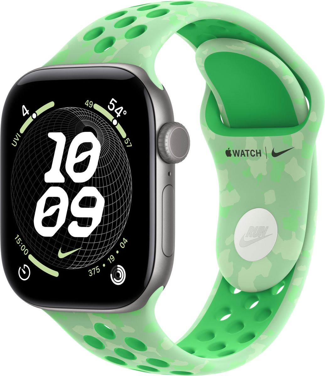 Спортивный ремешок Nike для Apple Watch 42 мм, размер S/M, Green Spark