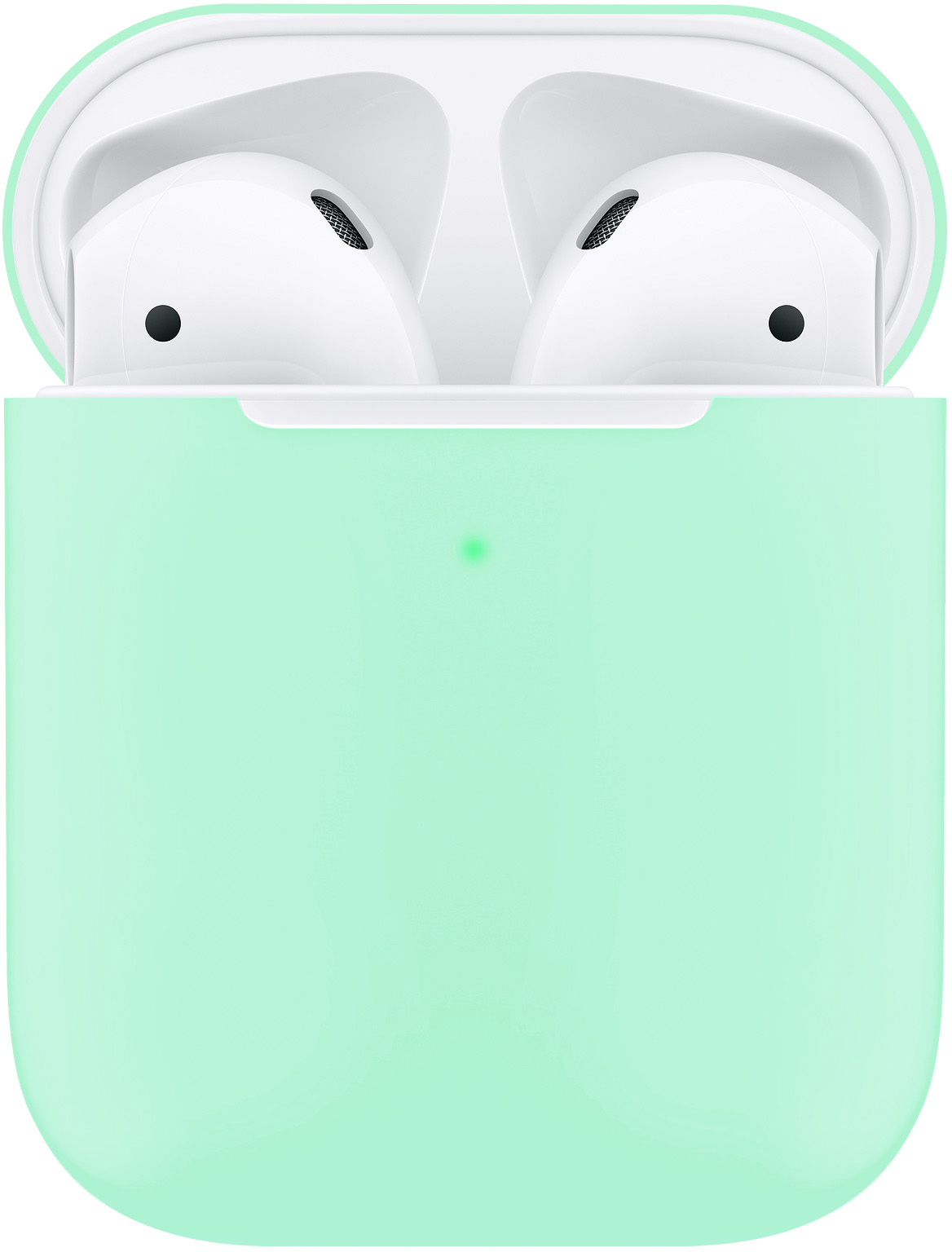 Бренд Чехол moonfish для футляра AirPods, силиконовый, бирюзовый