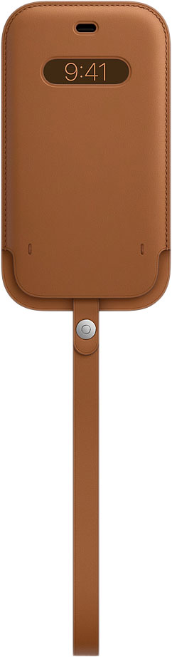 Чехол-конверт MagSafe для iPhone 12/12 Pro, кожа, золотисто-коричневый