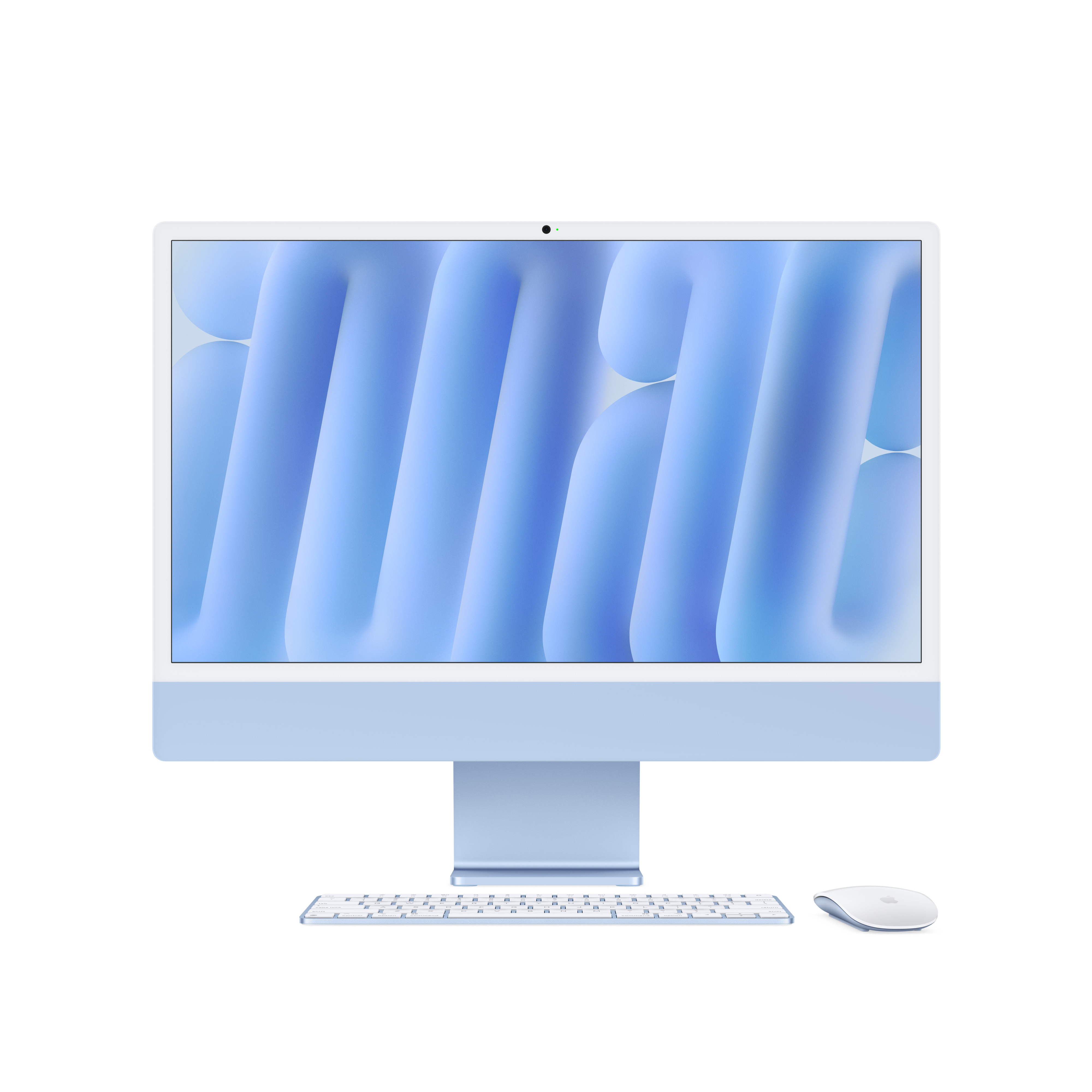 Apple iMac 24" Retina 4,5K (M4 8C CPU, 8C GPU, 2024), 16 ГБ, 256 ГБ SSD, голубой Вид№2