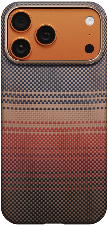 

Чехол Pitaka Slim Case Sunset для iPhone 17 Pro Max, коричневый, Чехол Slim Case Sunset для iPhone 17 Pro Max, коричневый