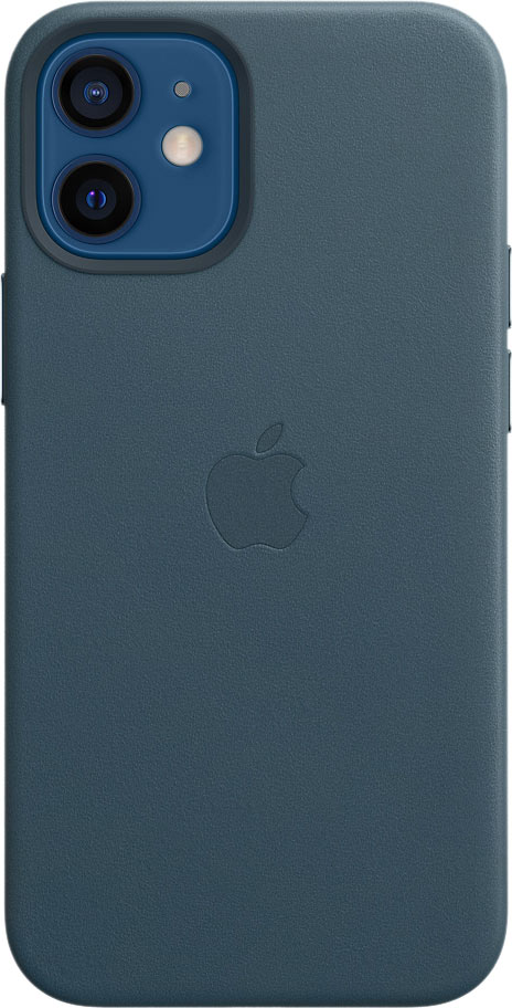 Чехол MagSafe для iPhone 12 mini, кожа, «балтийский синий»