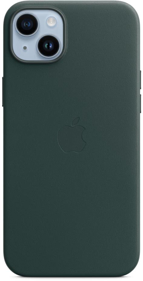 

Apple Чехол MagSafe для iPhone 14 Plus, кожа, «зелёный лес»