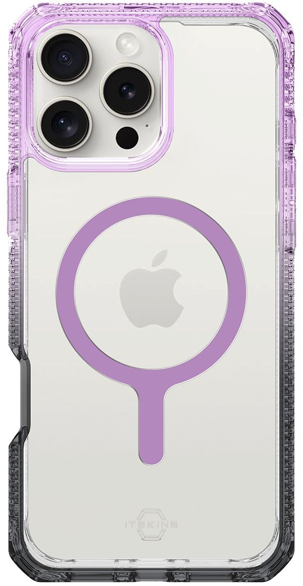 

Чехол Itskins HYBRID R PRISM MagSafe для iPhone 16 Pro, сиреневый, Чехол HYBRID R PRISM MagSafe для iPhone 16 Pro, сиреневый