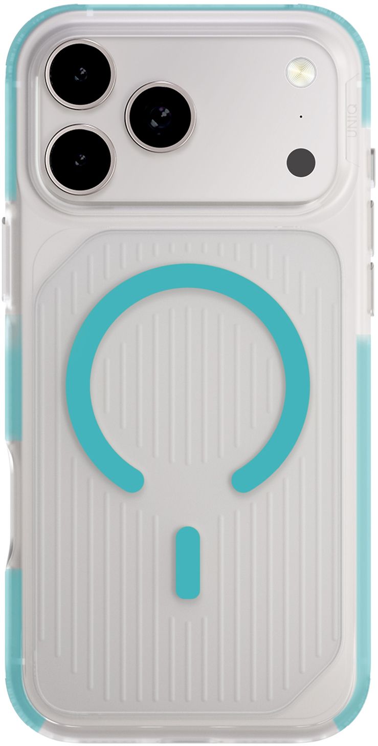 

Чехол Uniq Combat Active Frost Clear Magsafe для iPhone 17 Pro Max, бирюзовый, Чехол Combat Active Frost Clear Magsafe для iPhone 17 Pro Max, бирюзовый