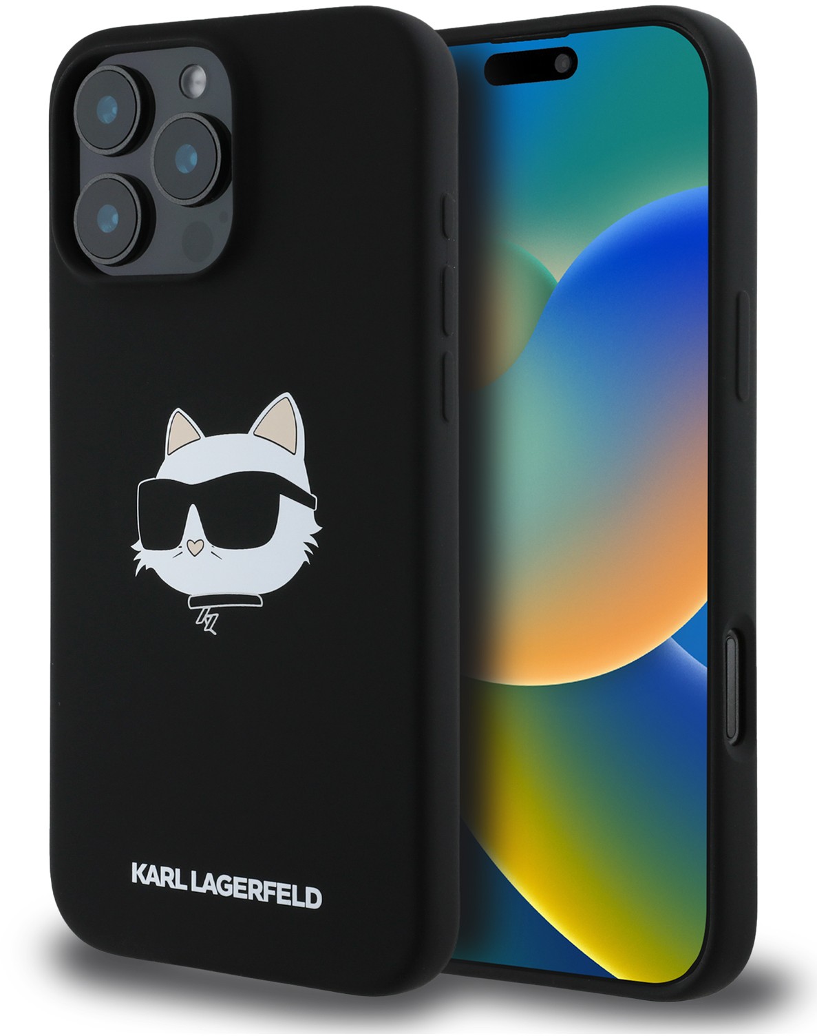 

Чехол Karl Lagerfeld Liquid NFT Choupette MagSafe для iPhone 16 Pro Max, черный, Чехол Liquid NFT Choupette MagSafe для iPhone 16 Pro Max, черный