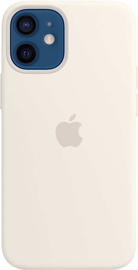 Чехол MagSafe для iPhone 12 mini, силикон, белый
