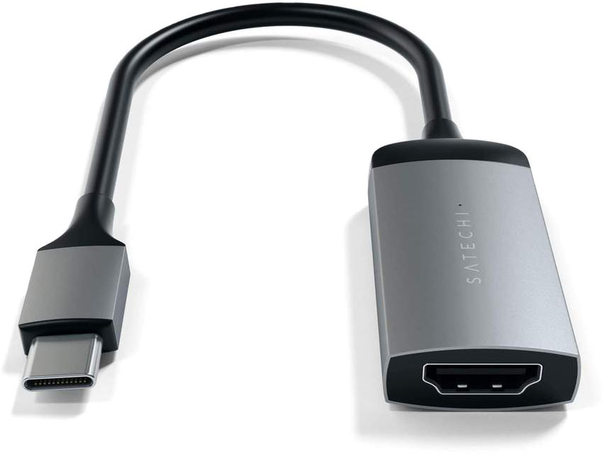 Адаптер Satechi USB-C - HDMI 4K 60Гц, «серый космос» ST-TC4KHAM - фото 2