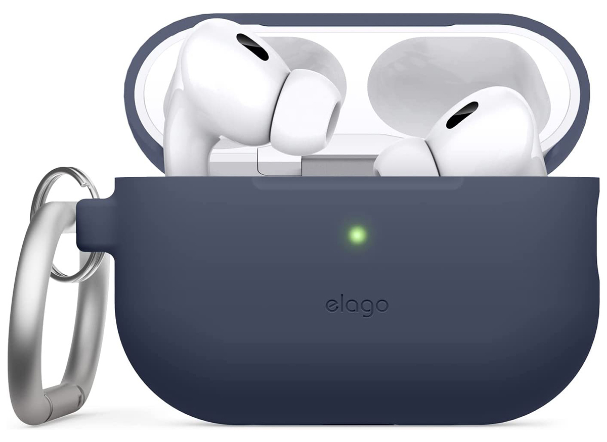 Elago Чехол Silicone Hang для AirPods Pro 2, силикон, индиго