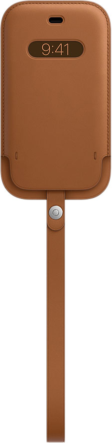 Чехол-конверт MagSafe для iPhone 12 mini, кожа, золотисто-коричневый