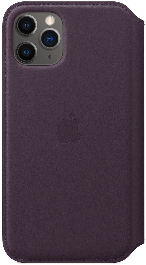 Чехол для iPhone 11 Pro Leather Folio, «спелый баклажан»