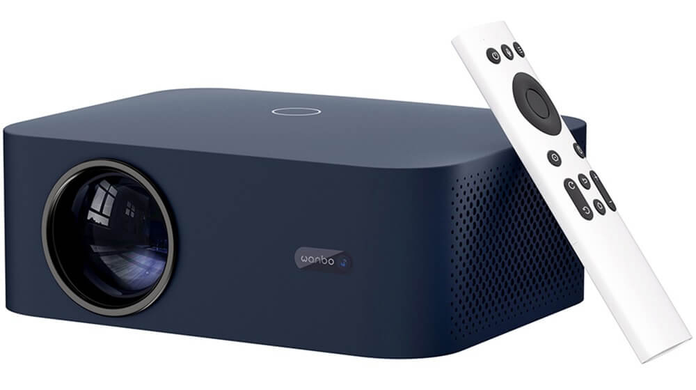Проектор портативный Wanbo Projector X2 Max, Синий Фото-7