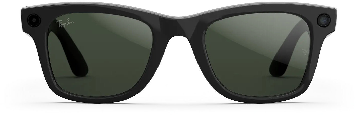 Ray-Ban Wayfarer RW4012 Shiny Black/Transitions Graphite Green M