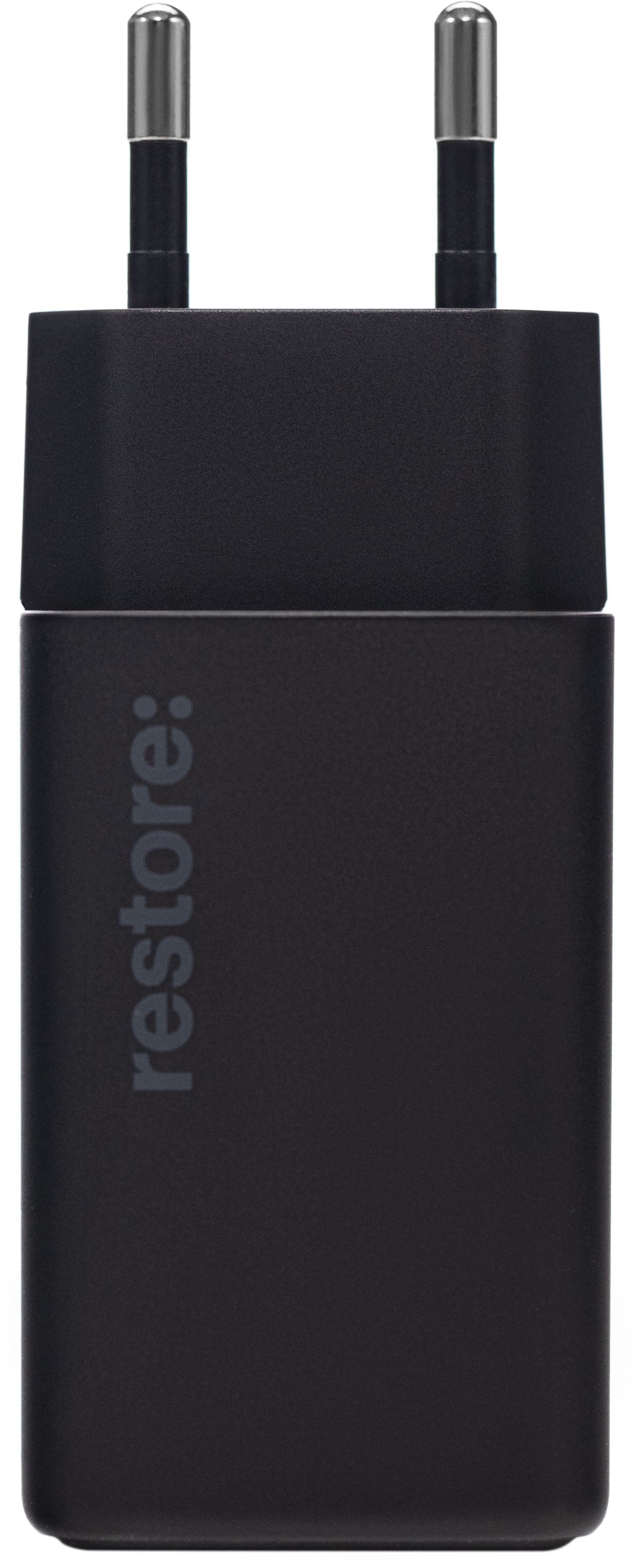 Зарядные устройства restore: Сетевое зарядное устройство hello, world! USB-C, 65 Вт, черный
