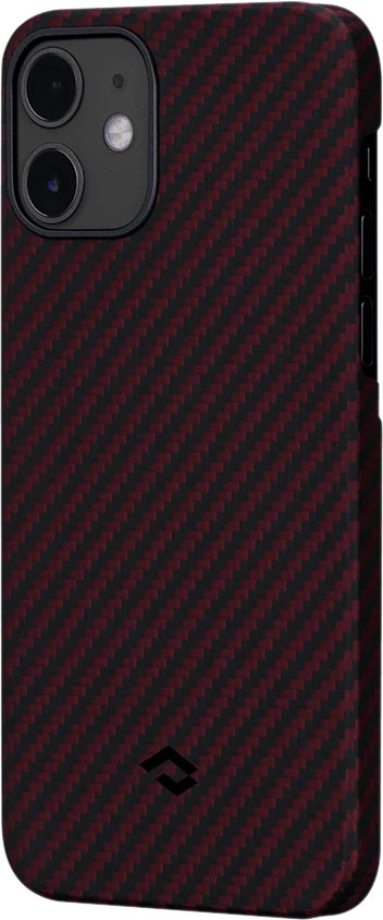 

Pitaka Чехол MagEZ Case для iPhone 12 mini, кевлар, черно-красный