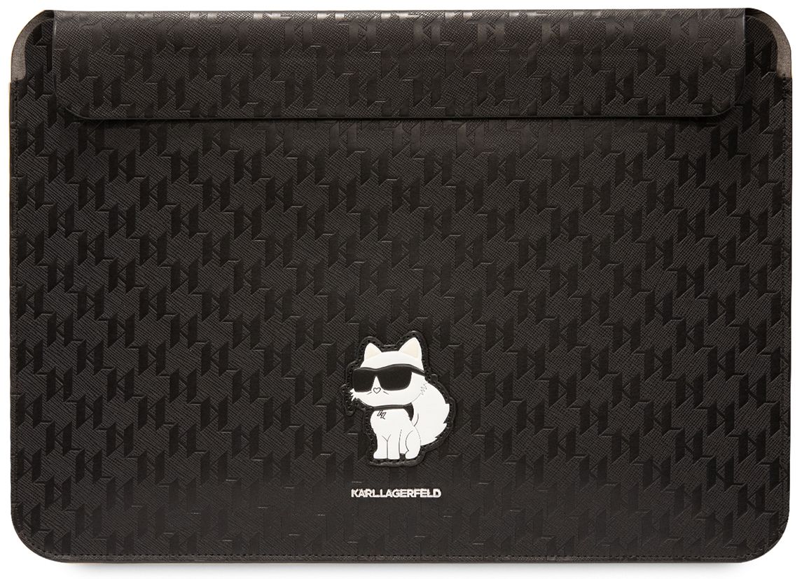 

Чехол-конверт Karl Lagerfeld Saffiano Sleeve Choupette для ноутбуков 14", черный, Чехол-конверт Saffiano Sleeve Choupette для ноутбуков 14", черный