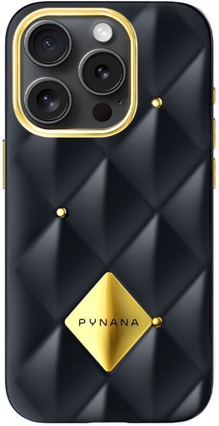 

Чехол PYNANA Metal Diamond Series для iPhone 16 Pro, черный, Чехол Metal Diamond Series для iPhone 16 Pro, черный