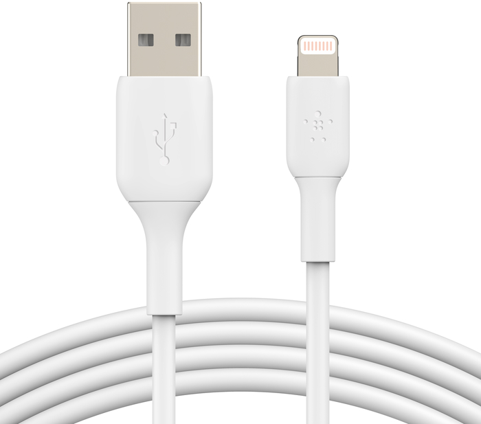 Кабель Belkin USB-A -  Lightning, 2 м, белый CAA001bt2MWH