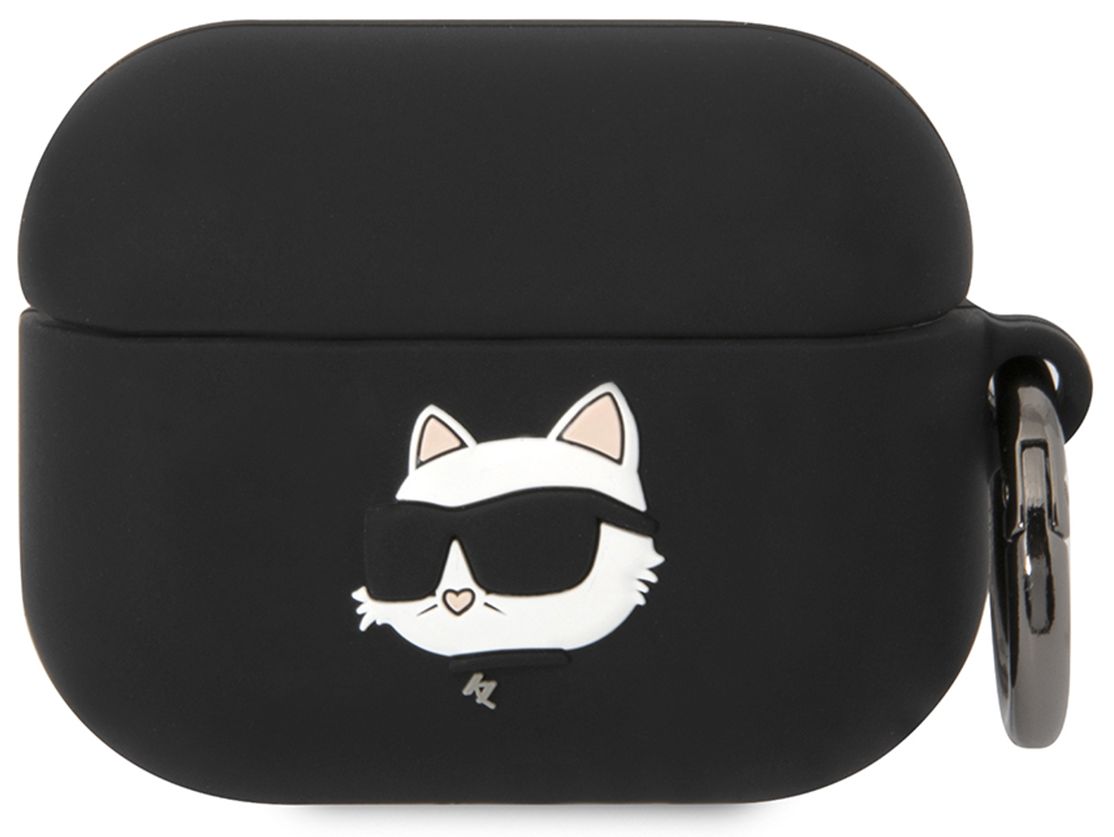 Karl Lagerfeld Чехол Choupette Ring 3D для Airpods Pro, черный