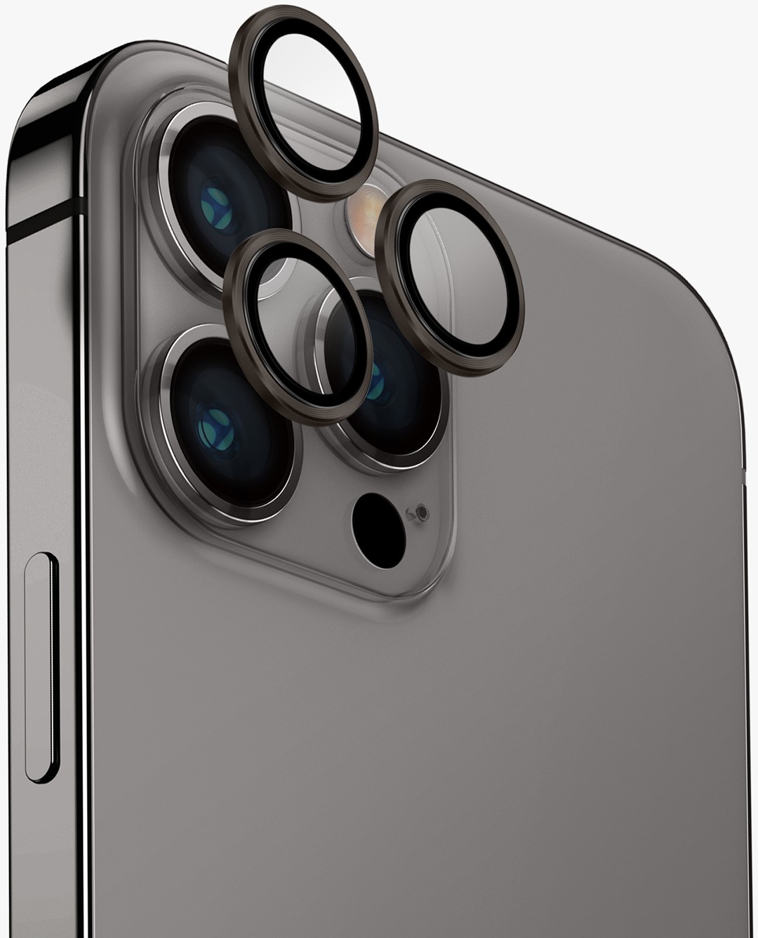 

Защита линз Uniq Optix для iPhone 15 Pro, серый, Защита линз Optix для iPhone 15 Pro, серый