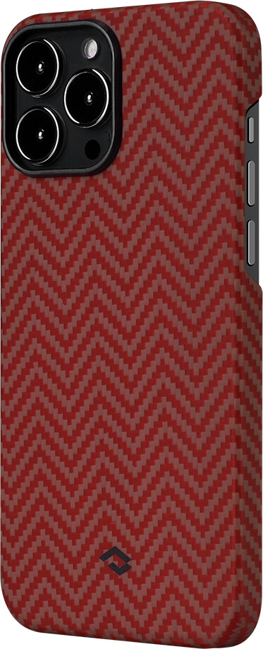 

Pitaka Чехол MagEZ 2 для iPhone 13 Pro, кевлар, красно-оранжевый