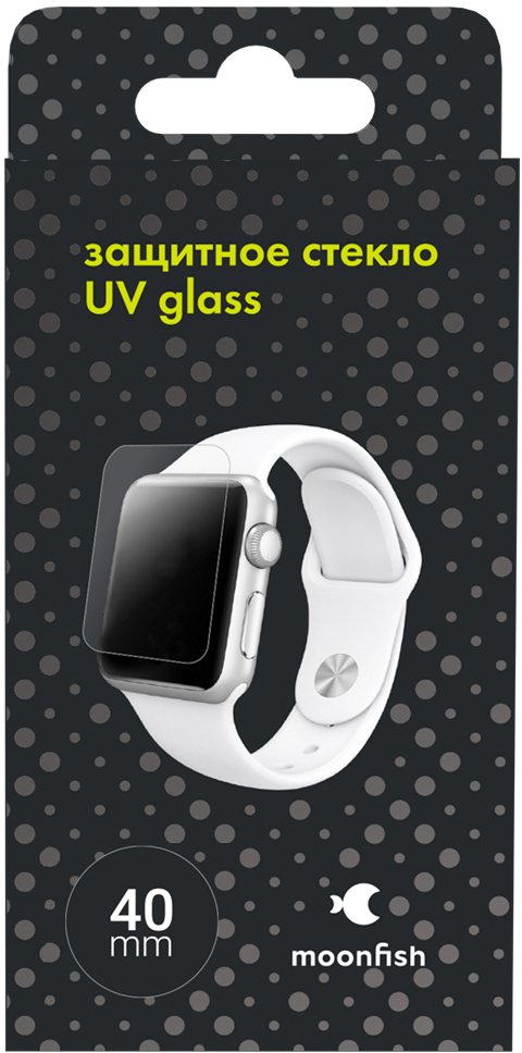 

moonfish Стекло защитное UV glass для Apple Watch 4 40 мм, Прозрачный