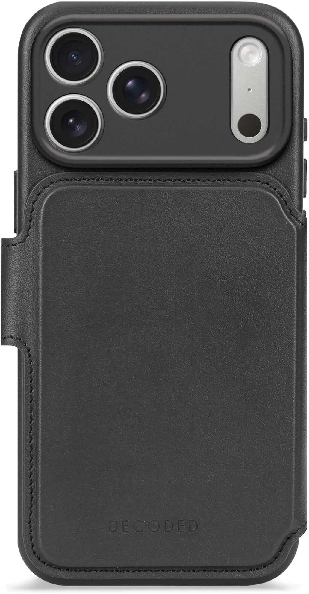 

Чехол Decoded Leather Detachable Wallet Case для iPhone 17 Pro Max, кожа, черный, Чехол Leather Detachable Wallet Case для iPhone 17 Pro Max, кожа, черный