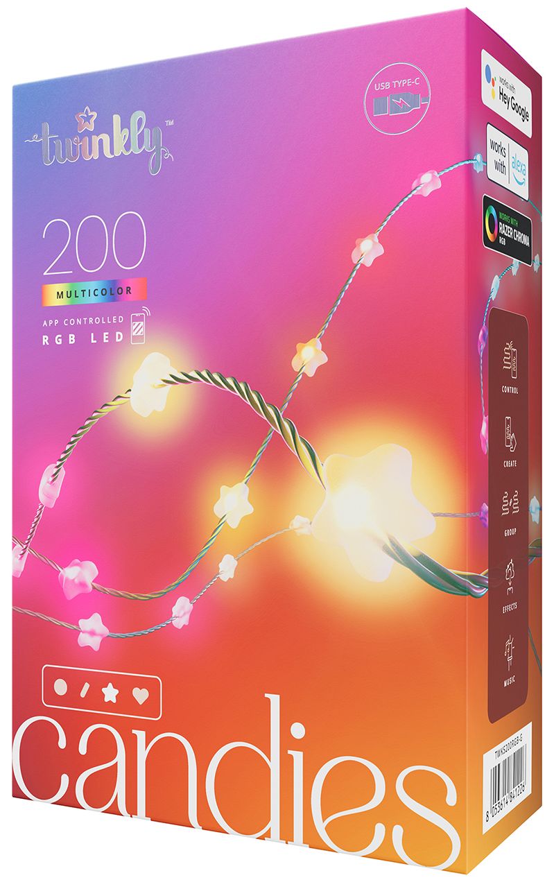 Бренд Гирлянда Twinkly Candies Star-Shaped 200 LED, 12 м