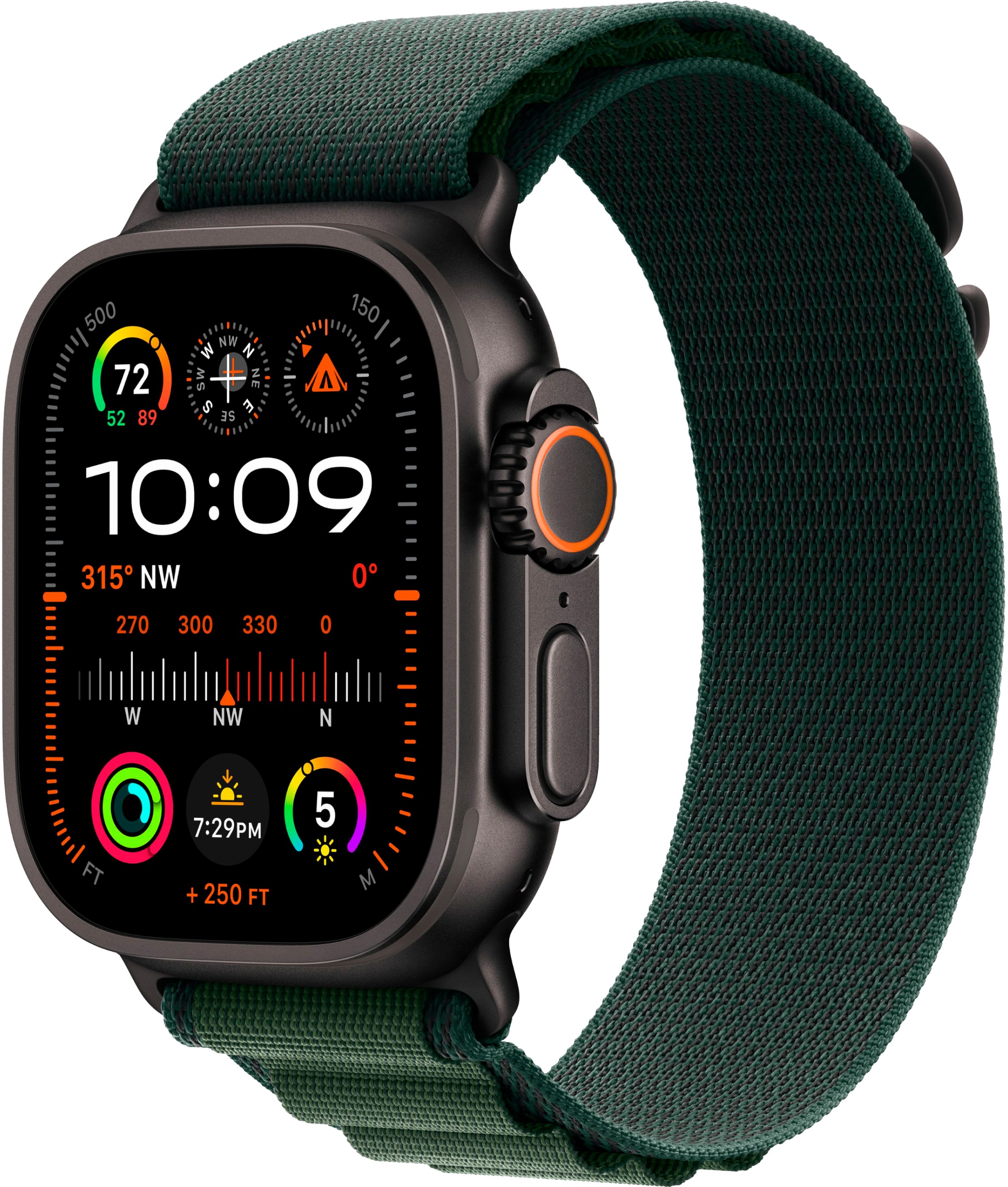 

Apple Watch Ultra 2 GPS + Cellular, 49 мм, корпус из черного титана, ремешок Alpine зеленого цвета, размер M, Зеленый, Watch Ultra 2 GPS + Cellular, 49 мм, корпус из черного титана, ремешок Alpine зеленого цвета, размер M