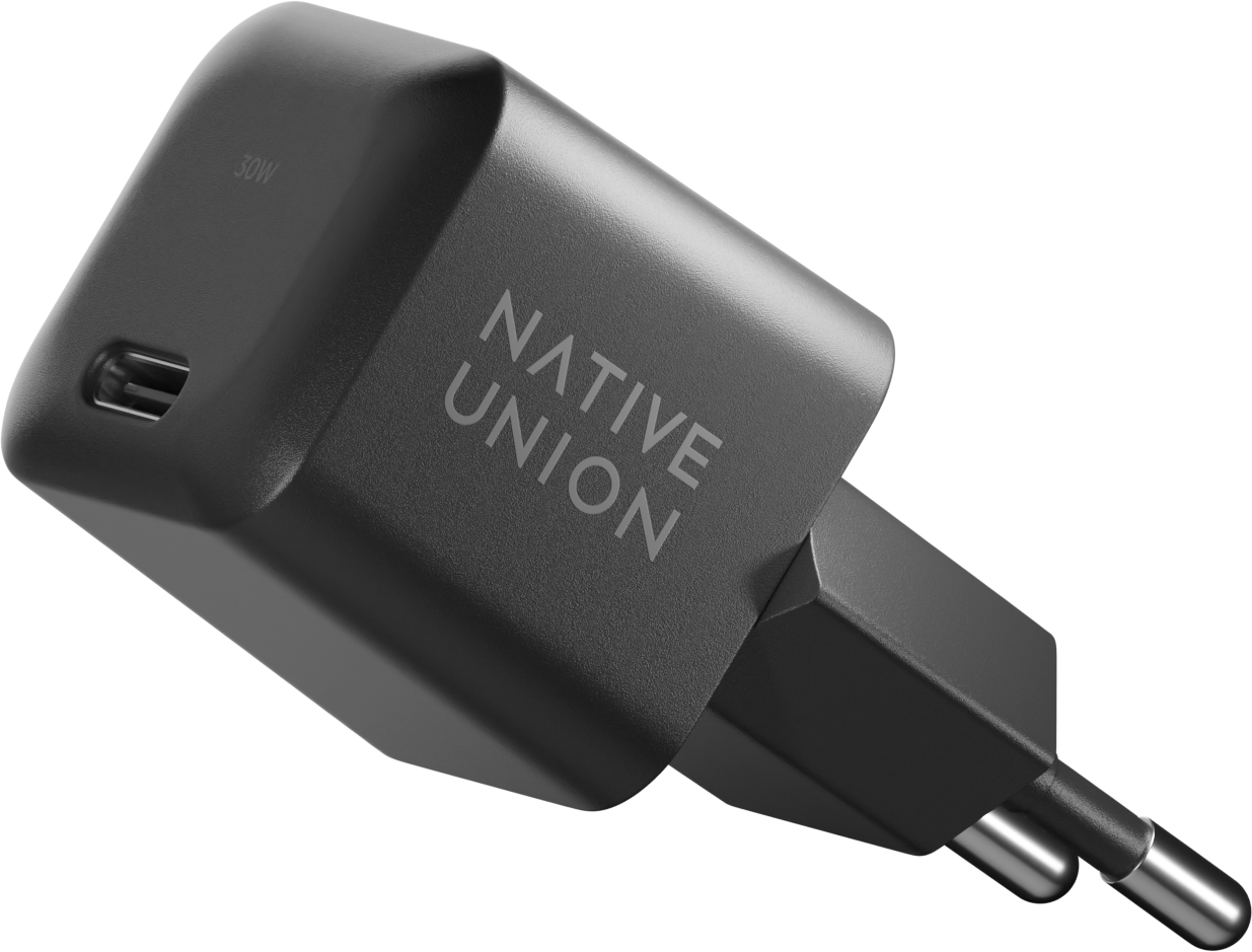 Сетевое зарядное устройство Native Union Fast GaN Charger USB-C, PD, 30 Вт, черный