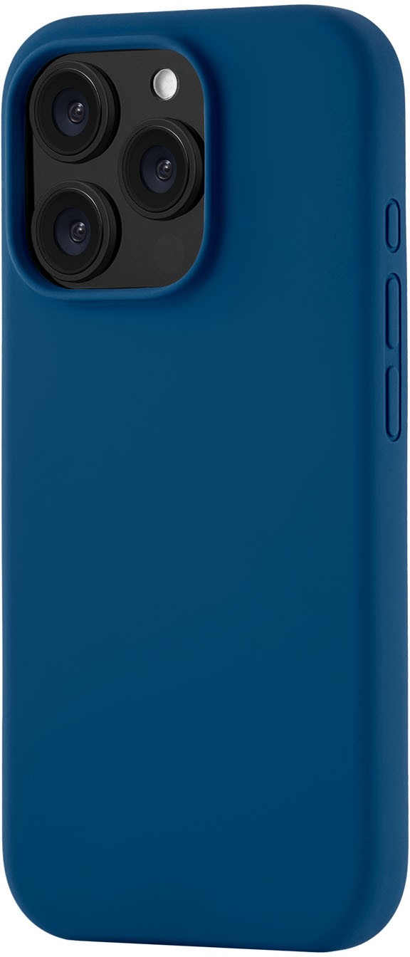 

Чехол moonfish MagSafe для iPhone 16 Pro, силикон, soft-touch, темно-синий, Чехол MagSafe для iPhone 16 Pro, силикон, soft-touch, темно-синий