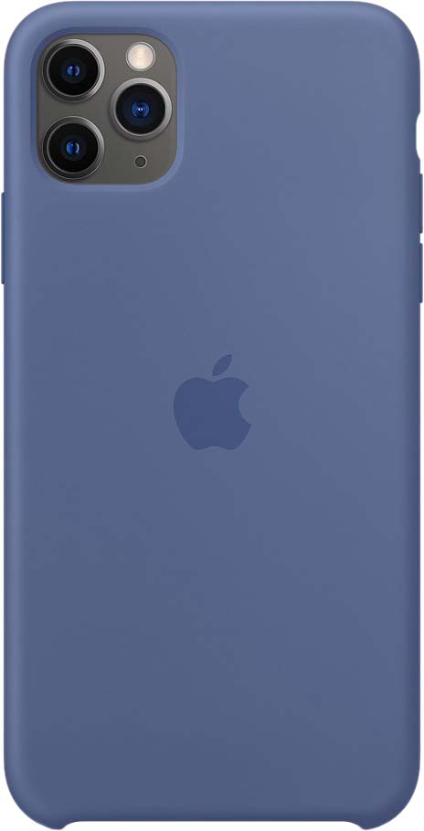 

Чехол для iPhone 11 Pro Max, силикон, «синий лён»